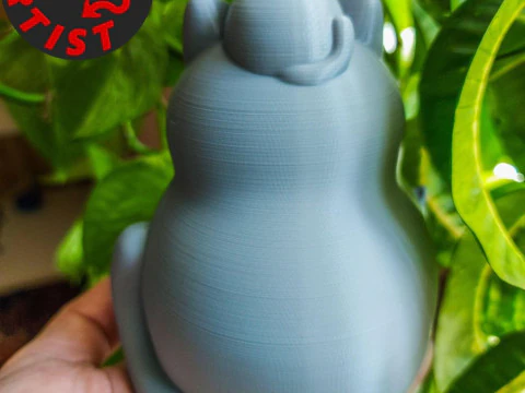 Mother Cat with Kittens Figurine Version 2 3D Print Model