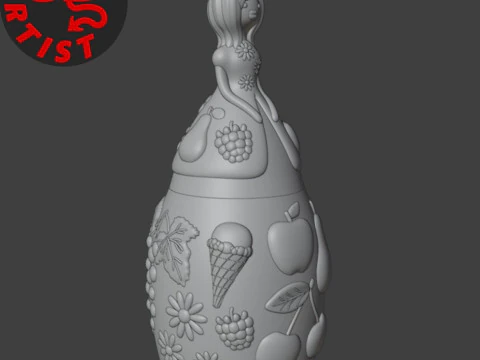 Summer Princess Box 3D Print Model