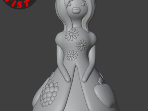Summer Princess Box 3Dプリントモデル