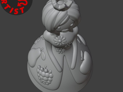 Summer Princess Box 3Dプリントモデル