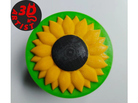 Sunflower Box 3D Print Model