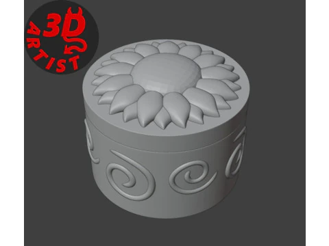 Sunflower Box 3D Print Model