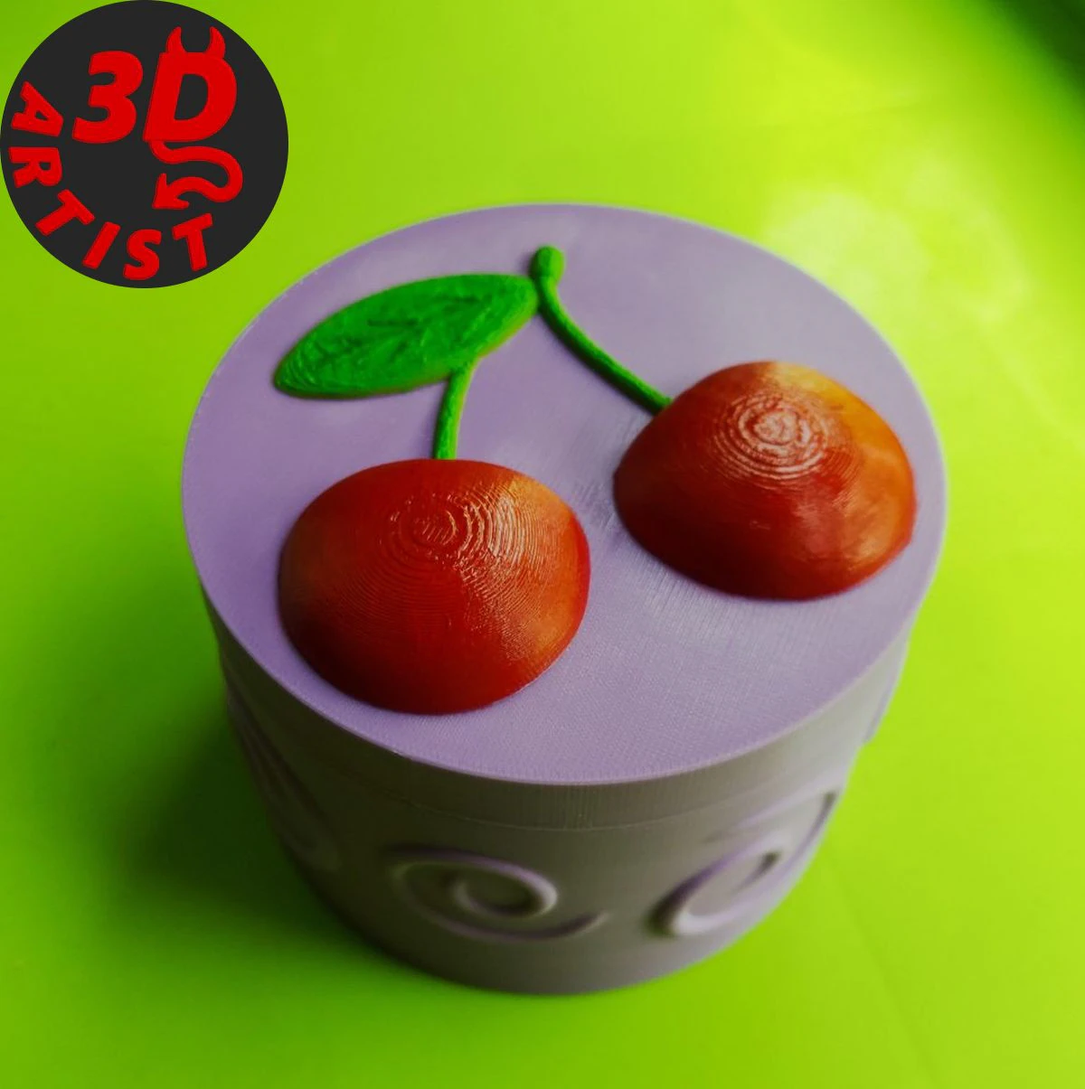 Cherry Box 3D Print Model .c4d .max .obj .3ds .fbx .stl .blend 