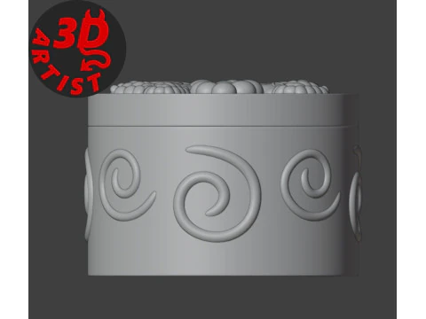 赤スグリとラズベリーのボックス 3Dプリントモデル