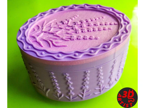 ラベンダーボックス 3Dプリントモデル