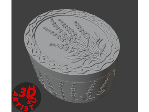 ラベンダーボックス 3Dプリントモデル
