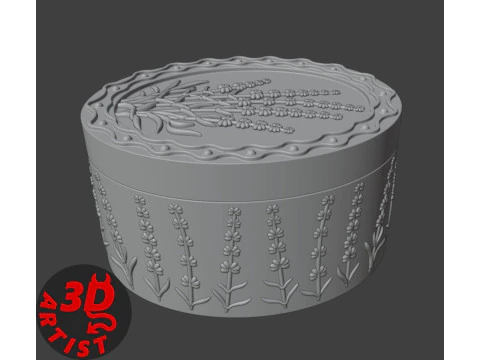 ラベンダーボックス 3Dプリントモデル