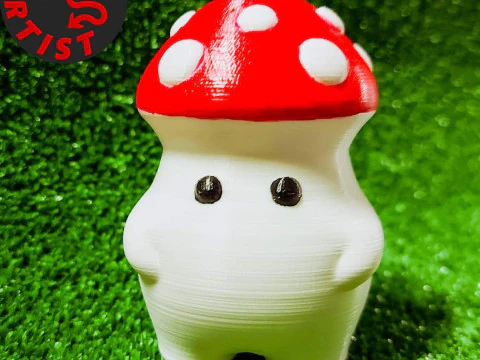 Estatueta de cogumelo Modelo de Impressão 3D