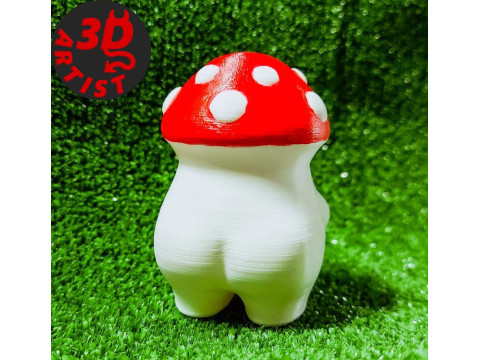 Mushroom Figurine Model do druku 3D