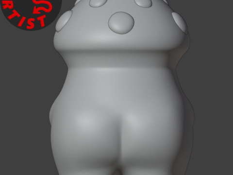 Mushroom Figurine Model do druku 3D