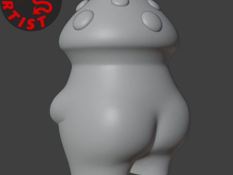 Mushroom Figurine Model do druku 3D