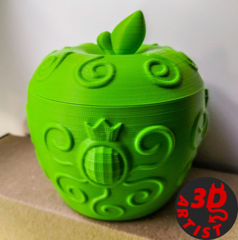 Patterned Apple Box 3D Print Model .c4d .max .obj .3ds .fbx .stl .blend 