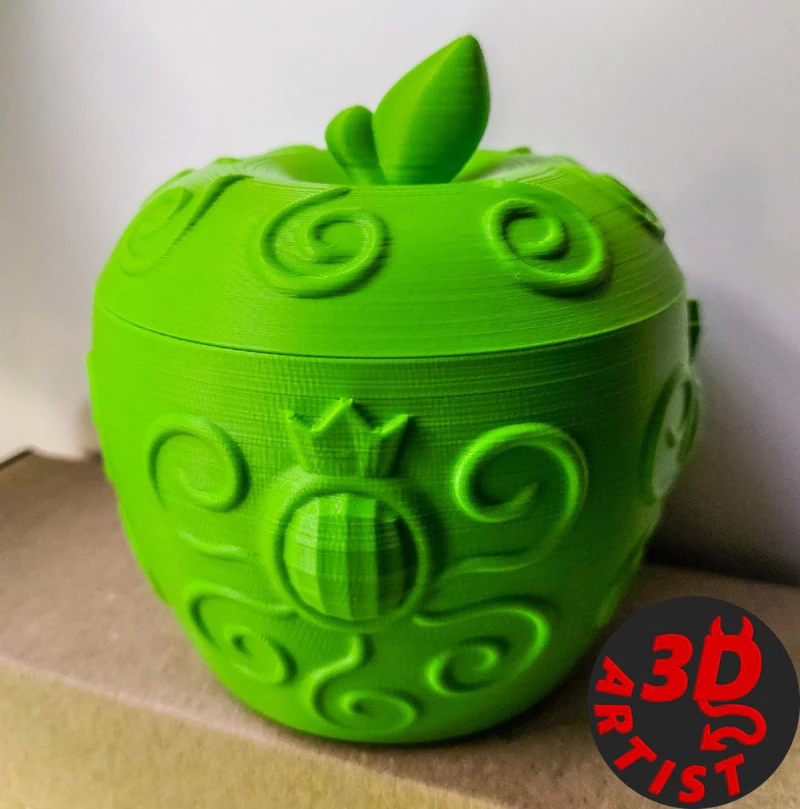 Scatola di mele modellata Modello di stampa 3D .c4d .max .obj .3ds .fbx .stl .blend 