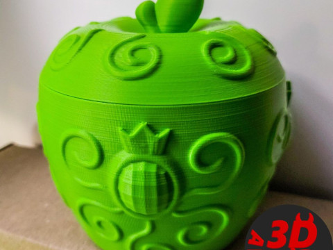 Patterned Apple Box 3D Print Model