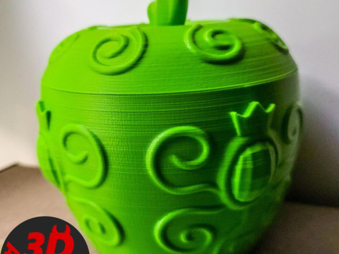 Patterned Apple Box 3D Print Model