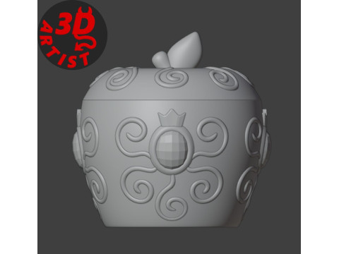 Patterned Apple Box 3D Print Model