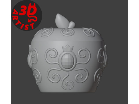 Patterned Apple Box 3D Print Model