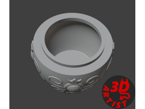 Patterned Apple Box 3D Print Model