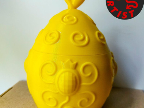 Patterned Lemon Box 3D Print Model