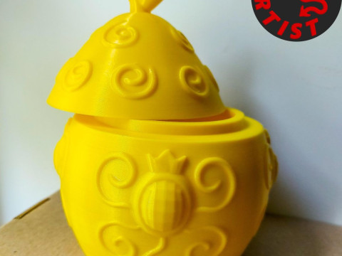 Patterned Lemon Box 3D Print Model
