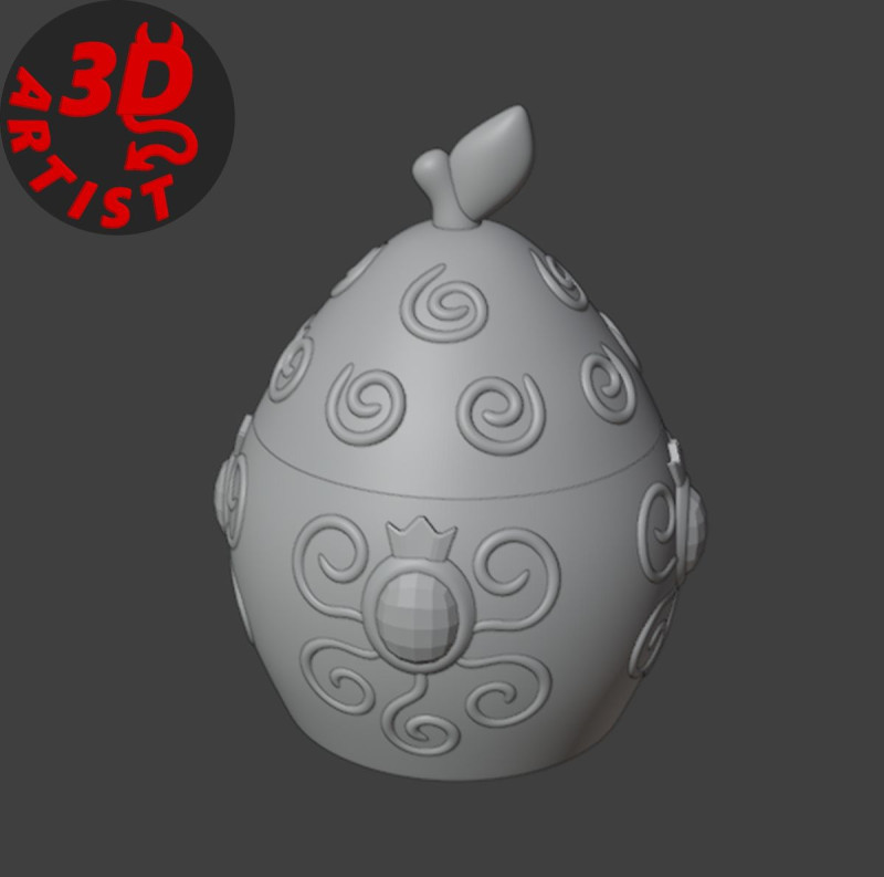 Patterned Pear Box 3D 打印模型 .c4d .max .obj .3ds .fbx .stl .blend 