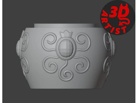 Patterned Lemon Box 3D Print Model