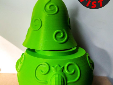 Patterned Pear Box 3D प्रिंट मॉडल