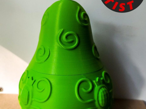 Patterned Pear Box 3D प्रिंट मॉडल