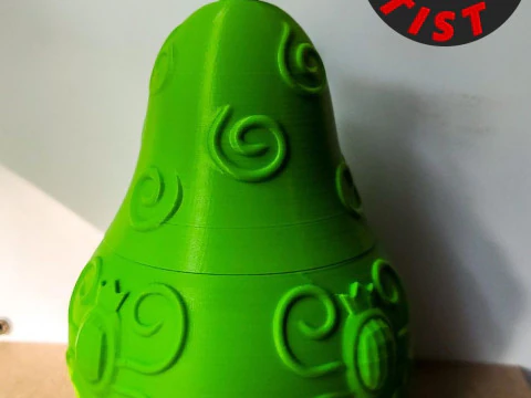 Caja de peras estampada Modelo de impresión 3D