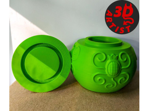 Patterned Pear Box 3D प्रिंट मॉडल