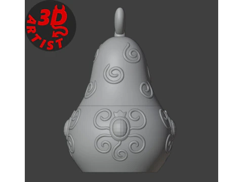 Caja de peras estampada Modelo de impresión 3D