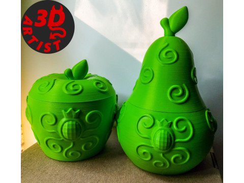 Patterned Pear Box 3D प्रिंट मॉडल