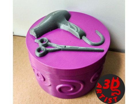Hairdresser Jewelry Box 3D प्रिंट मॉडल