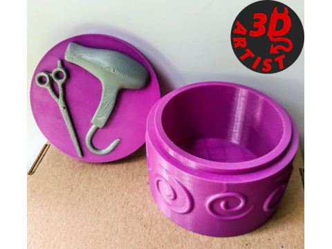 Hairdresser Jewelry Box 3D Print Model
