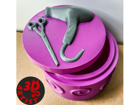 Hairdresser Jewelry Box 3D प्रिंट मॉडल