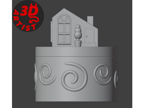 Cozy House Box 3D 프린트 모델