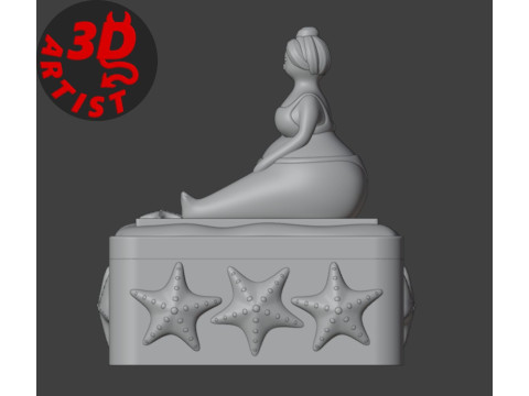 Woman in a swimsuit Box 3Dプリントモデル