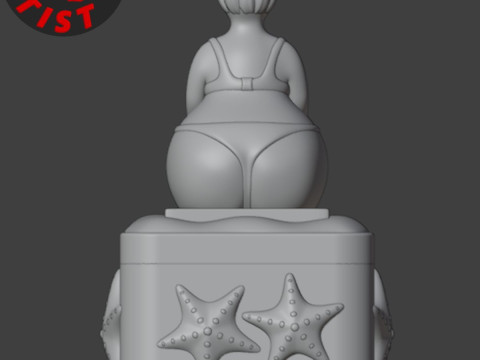Woman in a swimsuit Box 3Dプリントモデル
