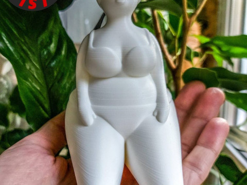 Woman in a swimsuit Figurine 3D 打印模型