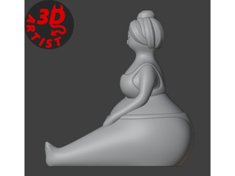 Woman in a swimsuit Figurine 3D 打印模型