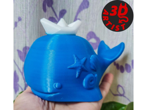 Whale Box 3D 打印模型