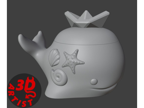 Whale Box 3D Принт Модель