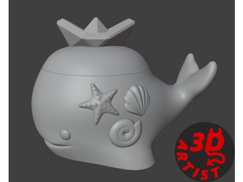 Whale Box 3D Принт Модель