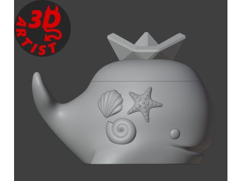 Whale Box 3D Принт Модель