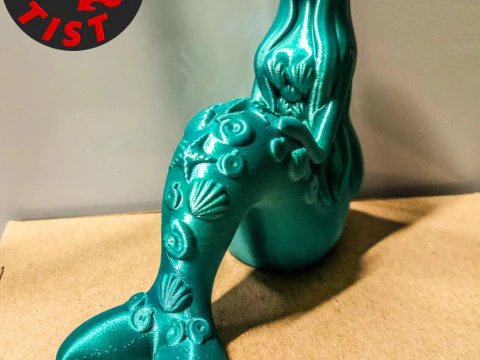 Zeemeermin beeldje 3D printmodel