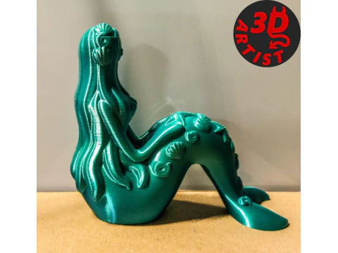 Mermaid Figurine 3D Print Model