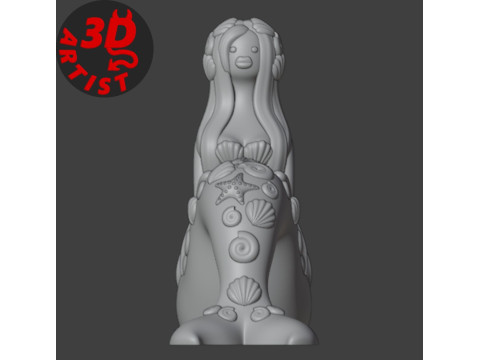 Mermaid Figurine 3D Принт Модель