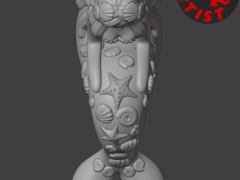 Mermaid Figurine 3D Принт Модель