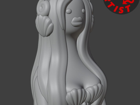 Mermaid Figurine 3D Принт Модель