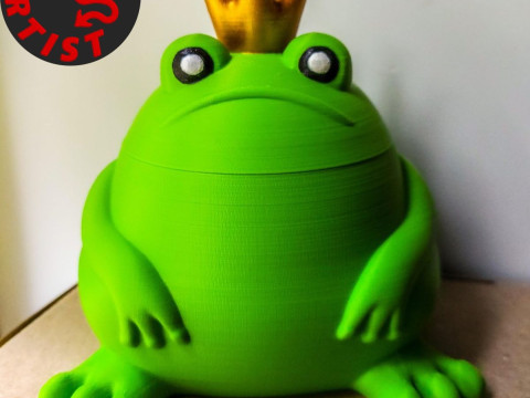 The Frog King Box Model Cetak 3D